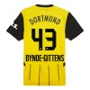 Maglia ufficiale Borussia Dortmund Bynoe Gittens 43 Casa 2024-25 per Bambino